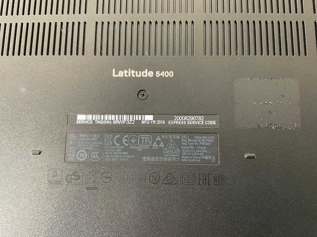 Dell latitude 5400 14”, core(tm) i7 8th gen, 16 gb ram, 512 gb nvme laptops (3x) - afbeelding 16 van  23