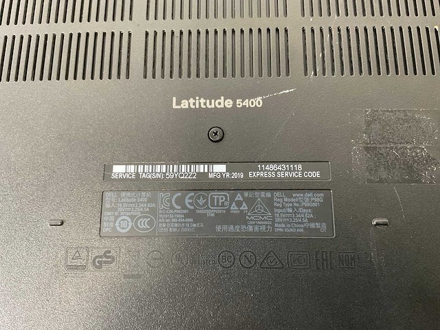 Dell latitude 5400 14”, core(tm) i7 8th gen, 16 gb ram, 512 gb nvme laptops (3x) - afbeelding 16 van  23