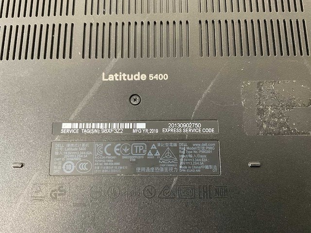 Dell latitude 5400 14”, core(tm) i7 8th gen, 16 gb ram, 512 gb nvme laptops (3x) - afbeelding 8 van  23