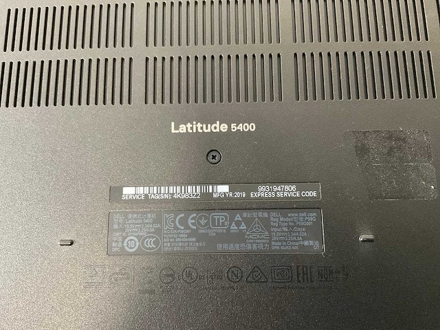 Dell latitude 5400 14”, core(tm) i7 8th gen, 16 gb ram, 512 gb nvme laptops (3x) - afbeelding 16 van  23