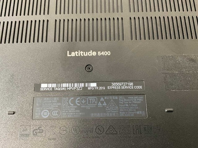 Dell latitude 5400 14”, core(tm) i7 8th gen, 16 gb ram, 512 gb nvme laptops (3x) - afbeelding 16 van  23