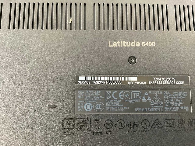 Dell latitude 5400 14”, core(tm) i7 8th gen, 16 gb ram, 512 gb nvme laptops (3x) - afbeelding 15 van  22