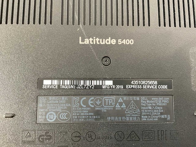 Dell latitude 5400 14”, core(tm) i7 8th gen, 16 gb ram, 512 gb nvme laptops (3x) - afbeelding 21 van  22