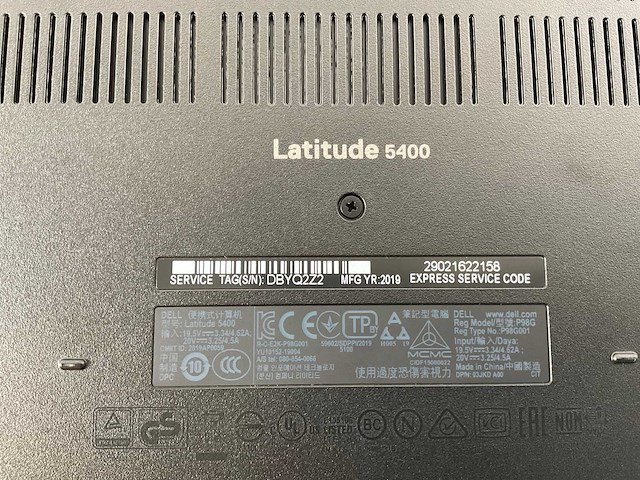 Dell latitude 5400 14”, core(tm) i7 8th gen, 16 gb ram, 512 gb nvme laptops (3x) - afbeelding 15 van  22