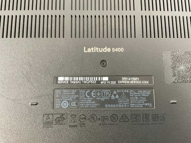 Dell latitude 5400 14”, core(tm) i7 8th gen, 16 gb ram, 512 gb nvme laptops (3x) - afbeelding 21 van  22