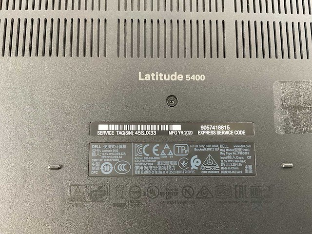 Dell latitude 5400 14”, core(tm) i7 8th gen, 16 gb ram, 512 gb nvme laptops (3x) - afbeelding 7 van  22
