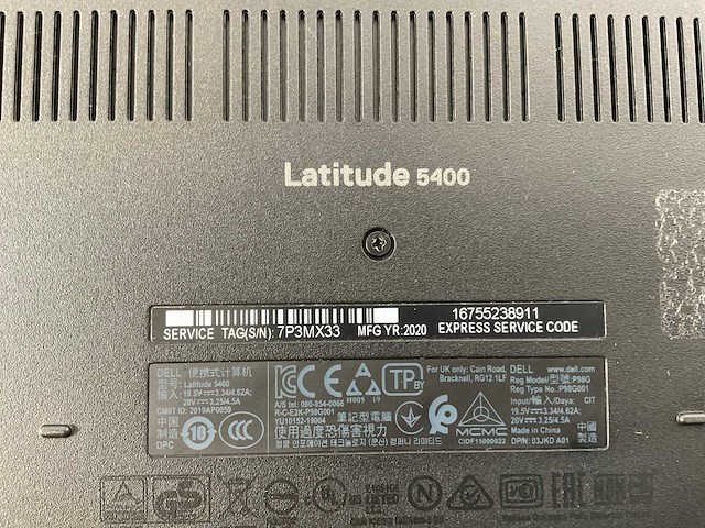 Dell latitude 5400 14”, core(tm) i7 8th gen, 16 gb ram, 512 gb nvme laptops (3x) - afbeelding 21 van  22
