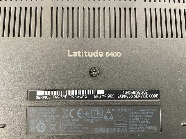 Dell latitude 5400 14”, core(tm) i7 8th gen, 16 gb ram, 512 gb nvme laptops (3x) - afbeelding 7 van  22