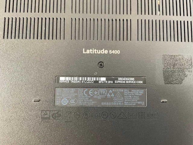 Dell latitude 5400 14”, core(tm) i7 8th gen, 16 gb ram, 512 gb nvme laptops (3x) - afbeelding 15 van  22