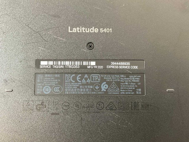 Dell latitude 5401 14”, core(tm) i7 9th gen, 16 gb ram, 512 gb ssd laptop - afbeelding 4 van  5