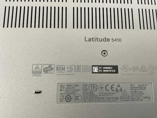 Dell latitude 5410 14”, core(tm) i5 10th gen, 8 gb ram, 256 gb nvme laptop - afbeelding 7 van  7