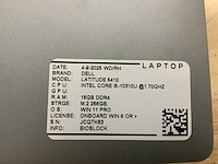 Dell latitude 5410 laptop (2x) - afbeelding 8 van  9