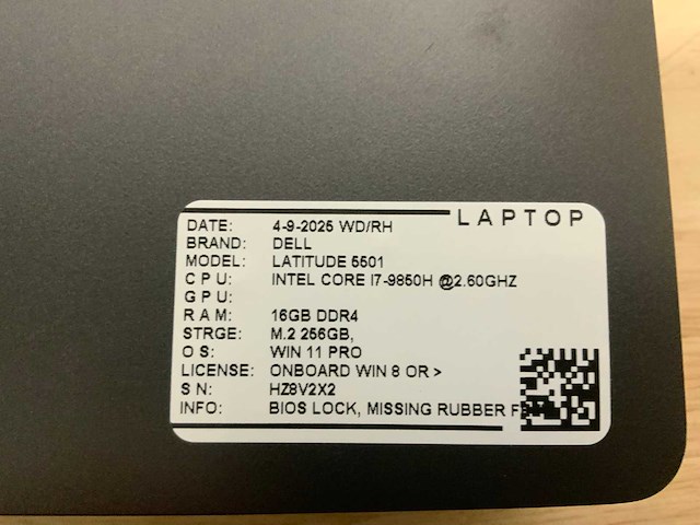 Dell latitude 5410 laptop (2x) - afbeelding 9 van  9