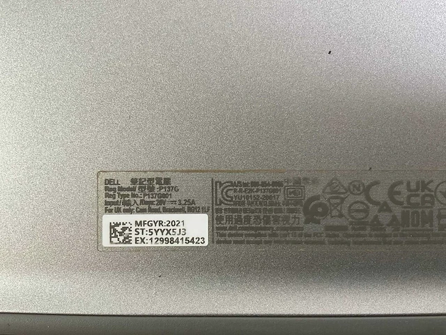 Dell latitude 5420 14”, core(tm) i5 11th gen, 8 gb ram, 256 gb nvme laptop - afbeelding 7 van  7