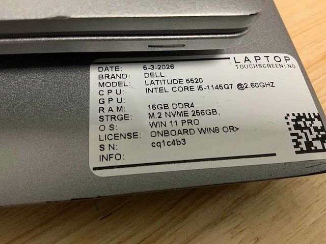 Dell latitude 5420 laptop (3x) - afbeelding 1 van  7