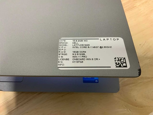 Dell latitude 5420 laptop - afbeelding 2 van  8