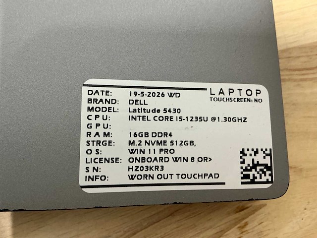 Dell latitude 5430(i5-gen12) laptop (2x) - afbeelding 10 van  10