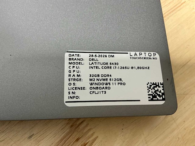 Dell latitude 5430(i7-gen12) laptop - afbeelding 7 van  8