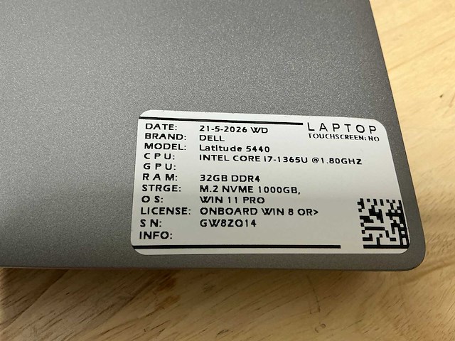Dell latitude 5440 laptop - afbeelding 3 van  10