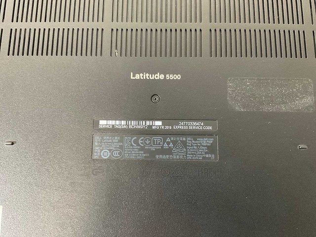 Dell latitude 5500 15.5”, core(tm) i7 8th gen, 24 gb ram, 512 gb nvme laptop - afbeelding 7 van  7