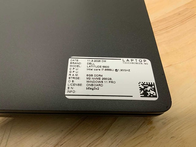 Dell latitude 5500 laptop - afbeelding 2 van  9