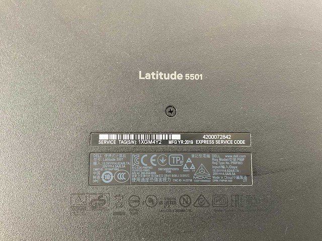 Dell latitude 5501 15,6”, core(tm) i7 9th gen, 32 gb ram, 512 gb nvme laptop - afbeelding 7 van  7