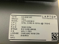 Dell latitude 5510 laptop (2x) - afbeelding 7 van  8