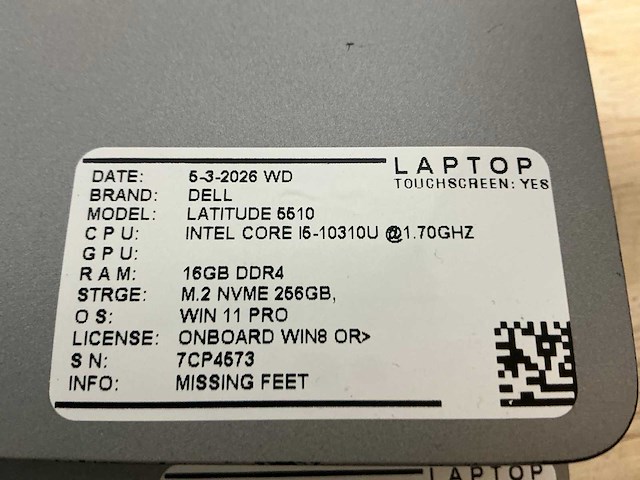 Dell latitude 5510 laptop (2x) - afbeelding 2 van  2
