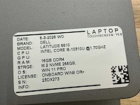 Dell latitude 5510 laptop (4x) - afbeelding 9 van  10
