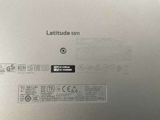 Dell latitude 5511 15,6”, core(tm) i7 10th gen, 32 gb ram, 512 gb nvme, nvidia geforce mx150 2 gb laptop - afbeelding 7 van  7
