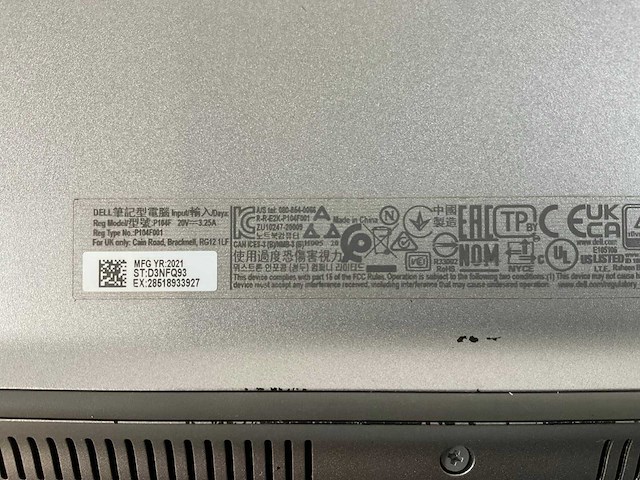 Dell latitude 5520 15,5”, core(tm) i7 11th gen, 16 gb ram, 512 nvme laptop - afbeelding 7 van  7