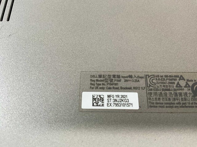 Dell latitude 5520 15.6”, core(tm) i7 11th gen, 16 gb ram, 512 gb nvme laptop - afbeelding 7 van  7
