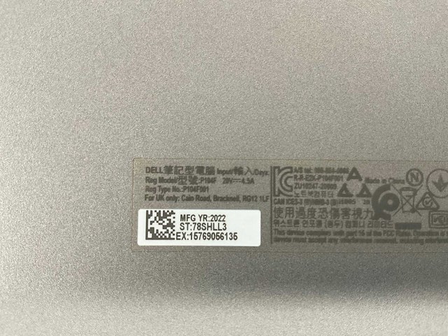 Dell latitude 5520 15,6”, core(tm) i7 11th gen, 32 gb ram, 512 gb nvme, nvidia geforce mx450 2 gb laptop - afbeelding 7 van  7