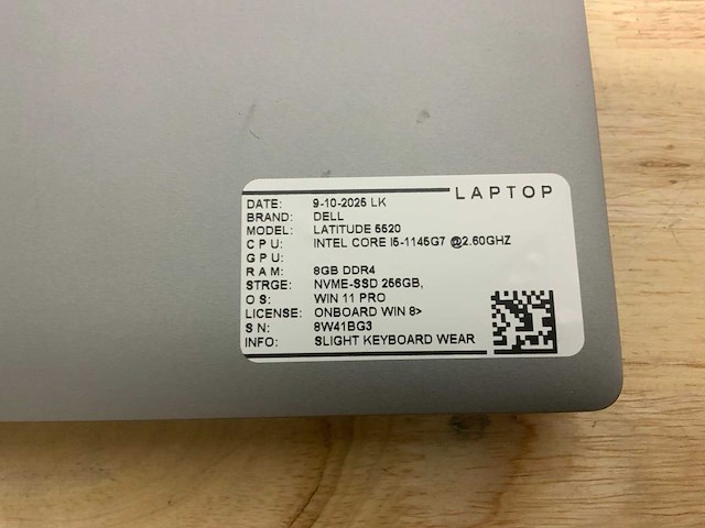 Dell latitude 5520 laptop (2x) - afbeelding 2 van  11