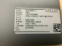 Dell latitude 5520 laptop (2x) - afbeelding 6 van  6