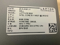Dell latitude 5520 laptop (2x) - afbeelding 6 van  9
