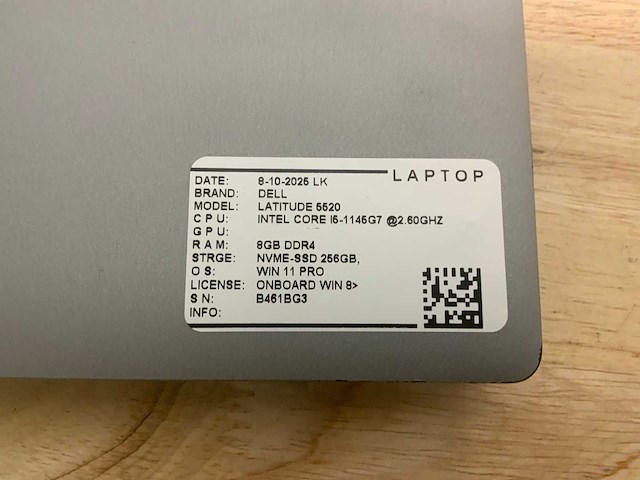 Dell latitude 5520 laptop - afbeelding 9 van  9