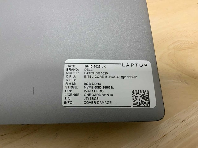 Dell latitude 5520 laptop - afbeelding 3 van  11