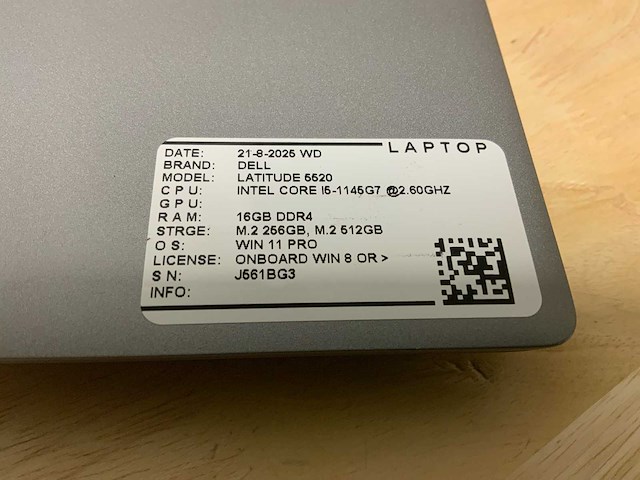 Dell latitude 5520 laptop - afbeelding 2 van  8