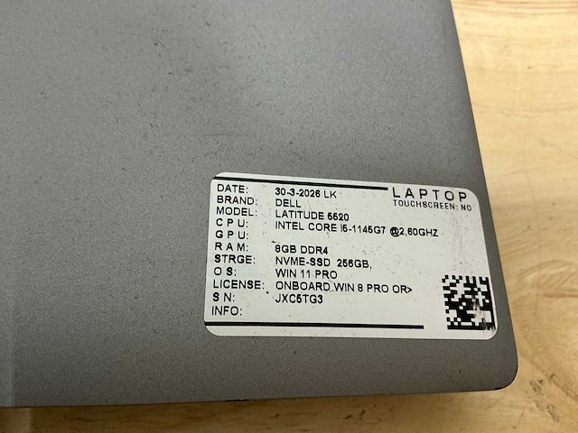 Dell latitude 5520 laptop - afbeelding 7 van  7