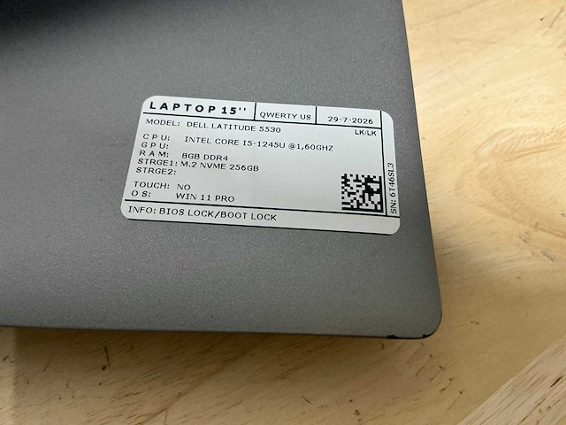 Dell latitude 5530 laptop (2x) - afbeelding 6 van  7