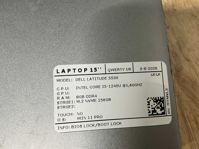 Dell latitude 5530 laptop (2x) - afbeelding 2 van  12