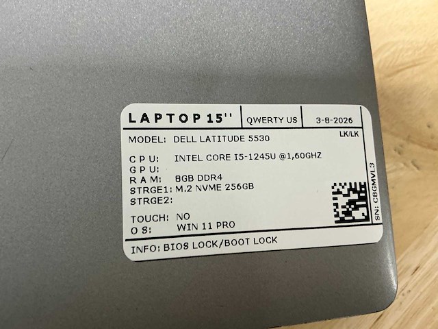 Dell latitude 5530 laptop (2x) - afbeelding 12 van  12