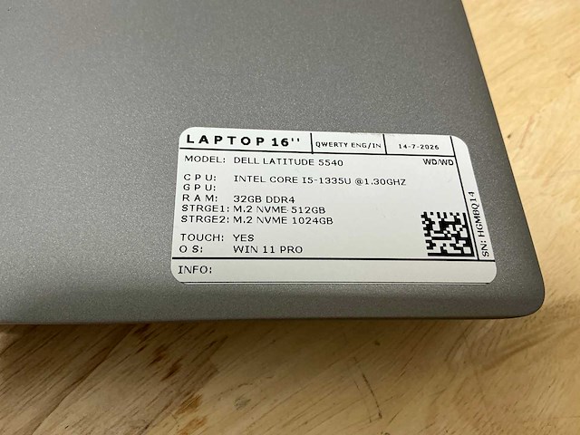 Dell latitude 5540(i5-gen13) laptop - afbeelding 7 van  7