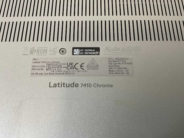 Dell latitude 7410 14”, core i7 10th gen, 16 gb ram, 128 gb ssd touchscreen chromebook - afbeelding 7 van  7