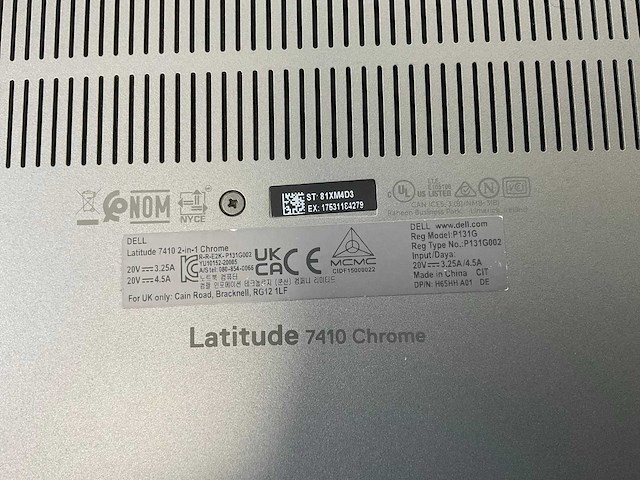 Dell latitude 7410 14”, core i7 10th gen, 16 gb ram, 128 gb ssd touchscreen chromebooks (2x) - afbeelding 15 van  15