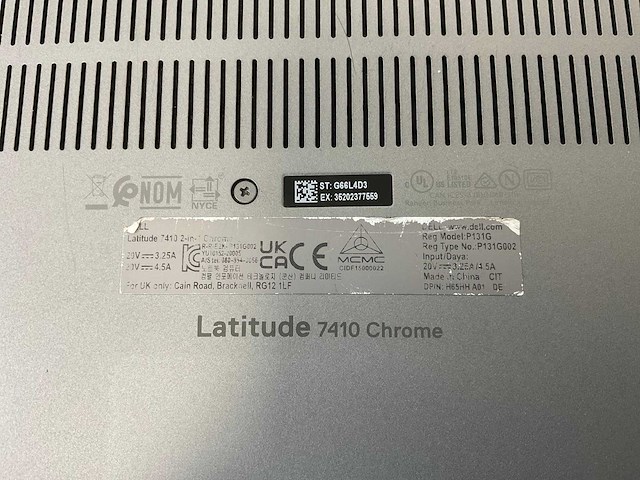 Dell latitude 7410 14”, core i7 10th gen, 16 gb ram, 128 gb ssd touchscreen chromebooks (2x) - afbeelding 8 van  16