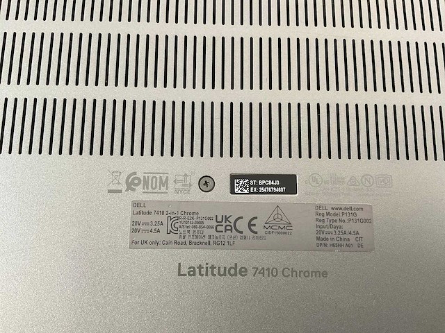 Dell latitude 7410, core(tm) i7 10th gen, 16 gb ram, 128 gb ssd chromebooks (2x) - afbeelding 7 van  15