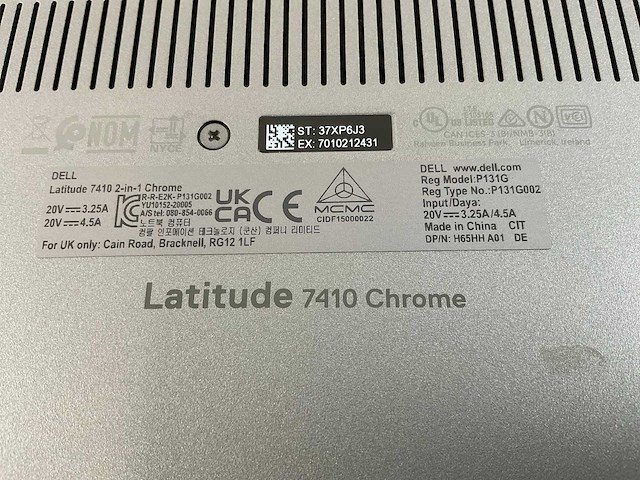 Dell latitude 7410, core(tm) i7 10th gen, 16 gb ram, 128 gb ssd touchscreen chromebooks (2x) - afbeelding 16 van  16