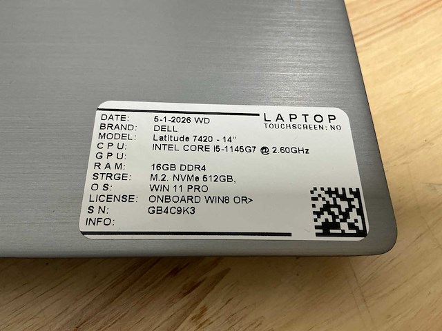 Dell latitude 7420 (i5 gen11) laptop - afbeelding 2 van  7